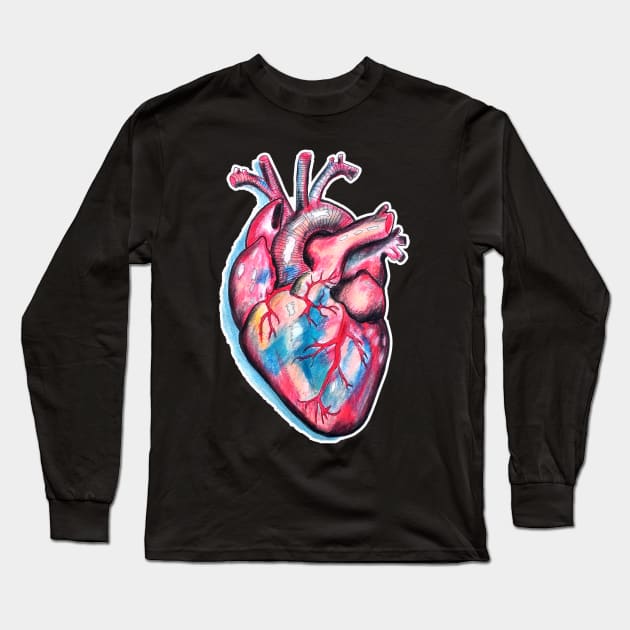 Anatomic heart Long Sleeve T-Shirt by Brandy Devoid special edition collecion